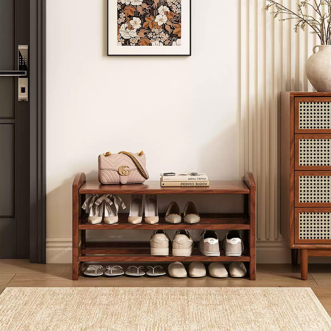 Wesley Brown Wood Shoe Rack