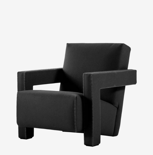 Cassina Utrecht Armchair Designer Sofa Chair Minimalist Small Apartment Italian Single Chair 7-Character Chair
