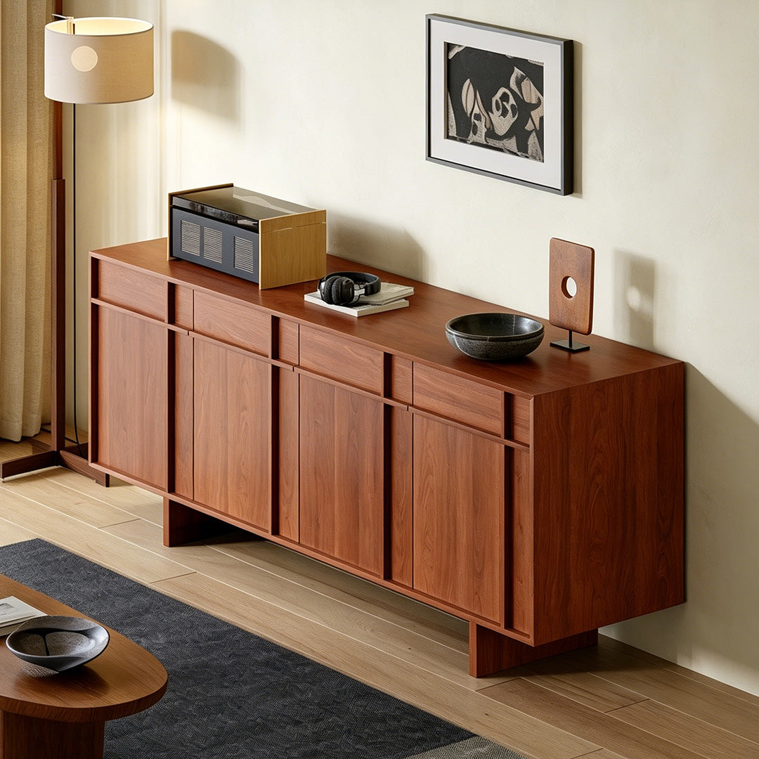 Rhys Walnut Wood Sideboard
