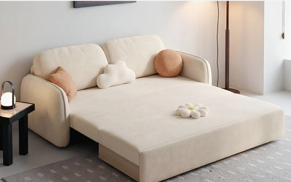 Modern Cream Style Multi-functional Foldable Sofa Bed