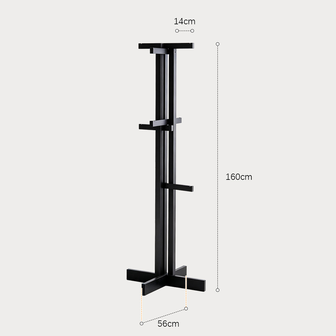 Garrett Black Oak Coat Stand Hooks