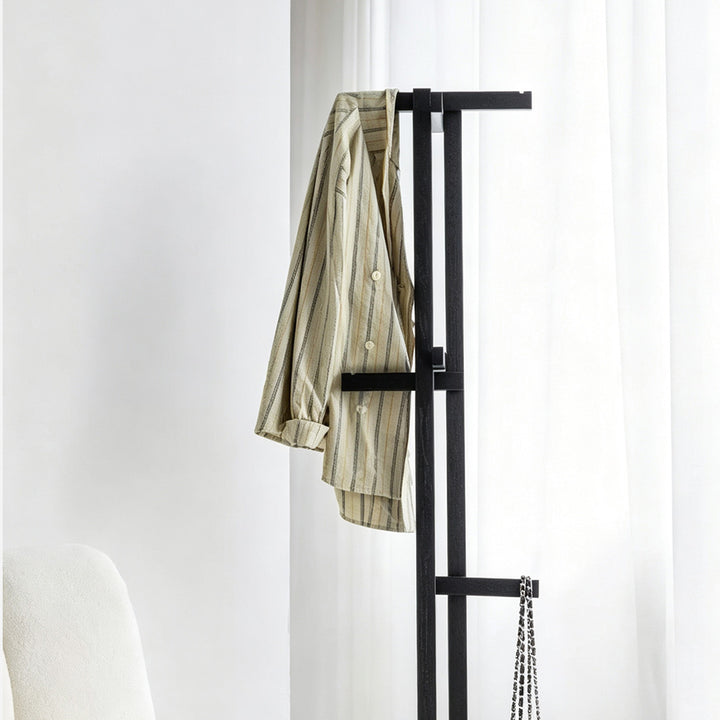 Garrett Black Oak Coat Stand Hooks
