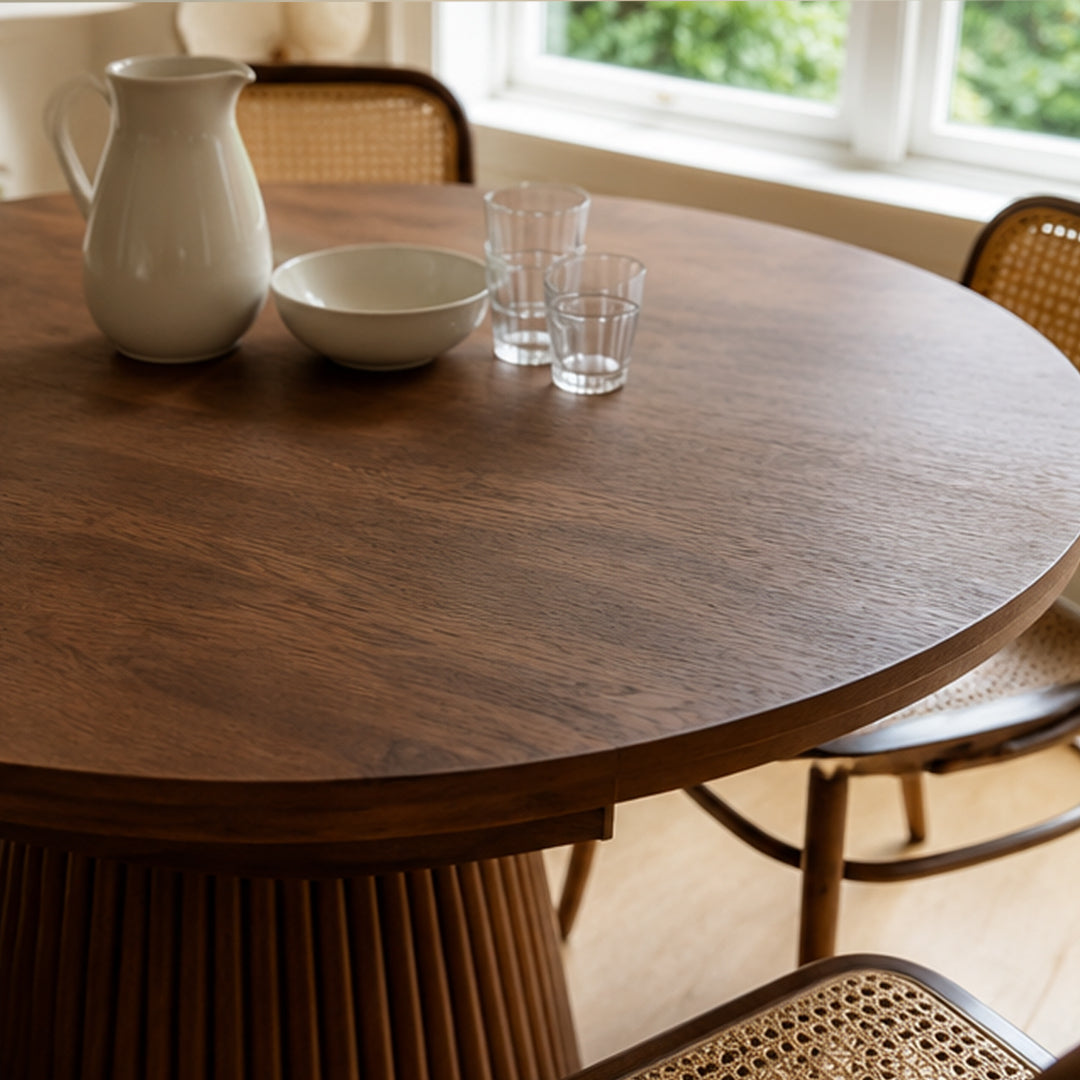 Camille Carved Pedestal Dining Table