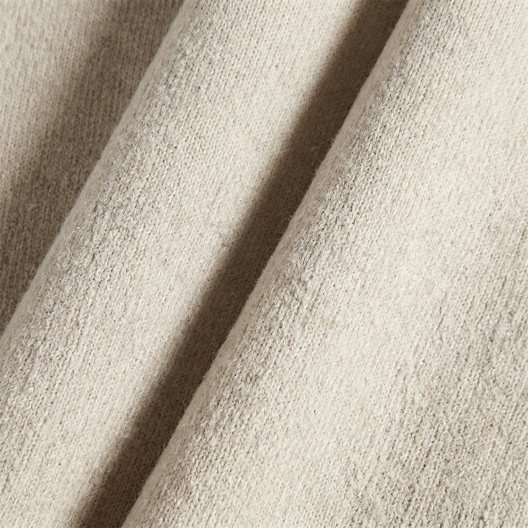 Owen outdoor sofa beige cushion fabric texture close-up