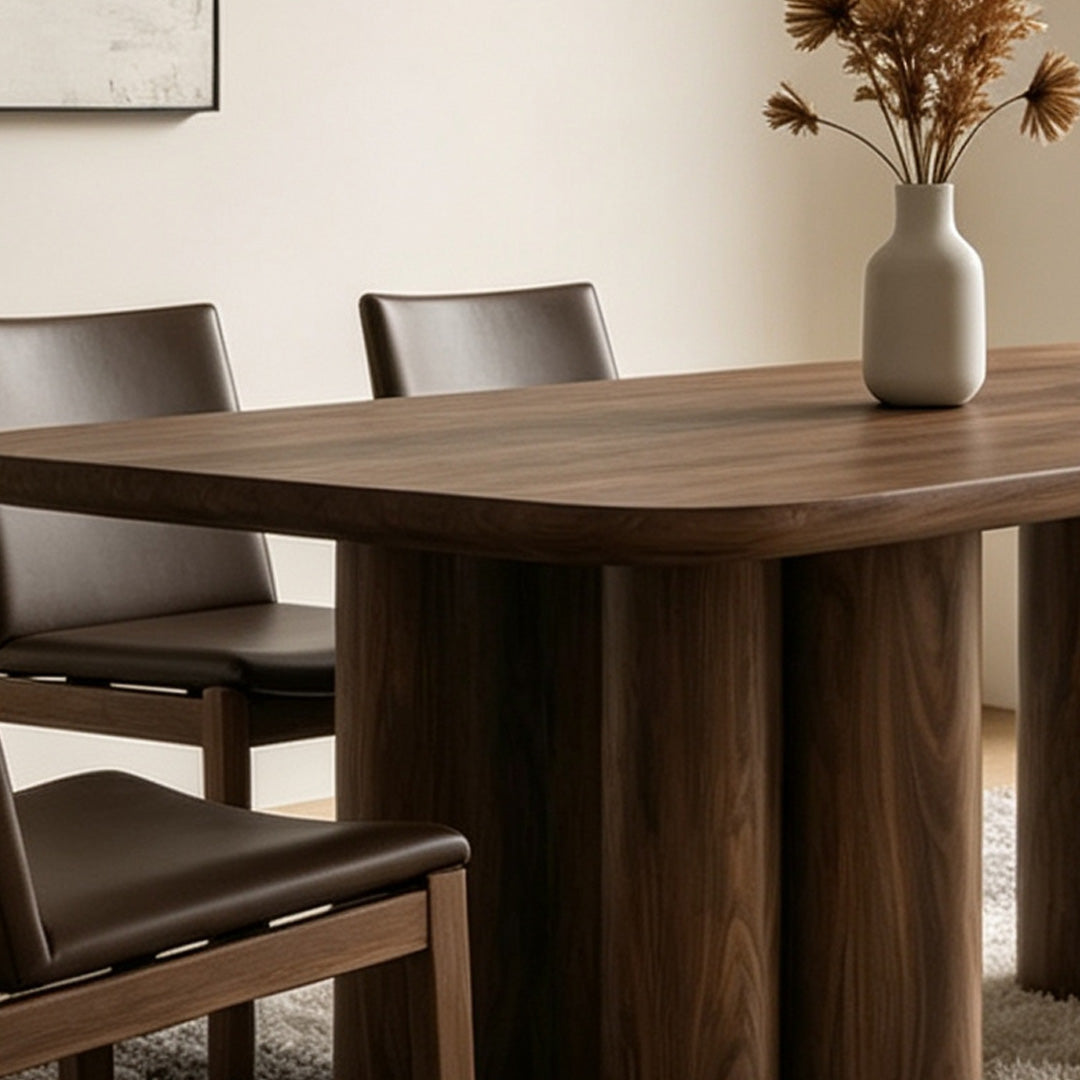 Laurel Walnut Solid Wood Dining Table