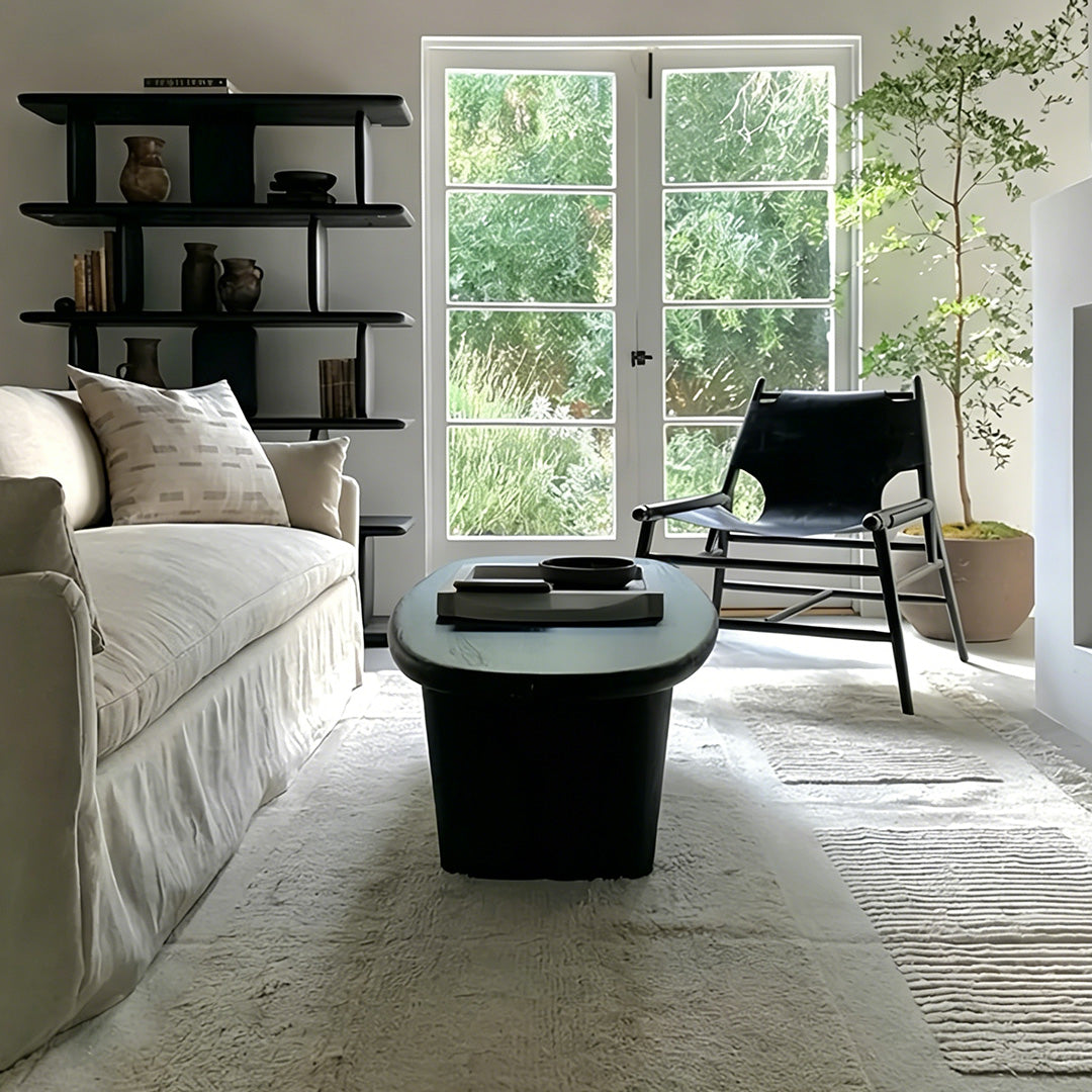Cooper Black Textured Coffee Table