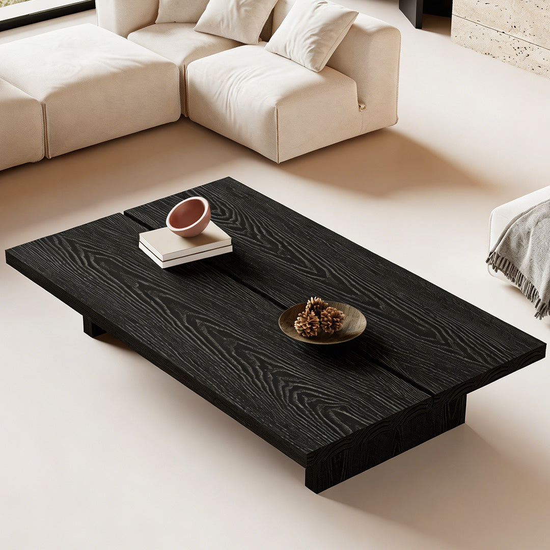 Christoper Charcoal Wood Coffee Table