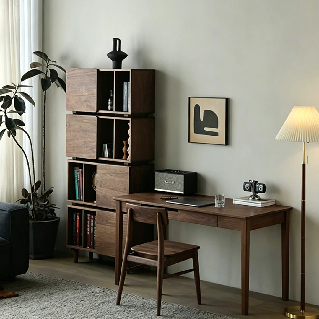 Atticus Walnut Modular Storage Cabinet