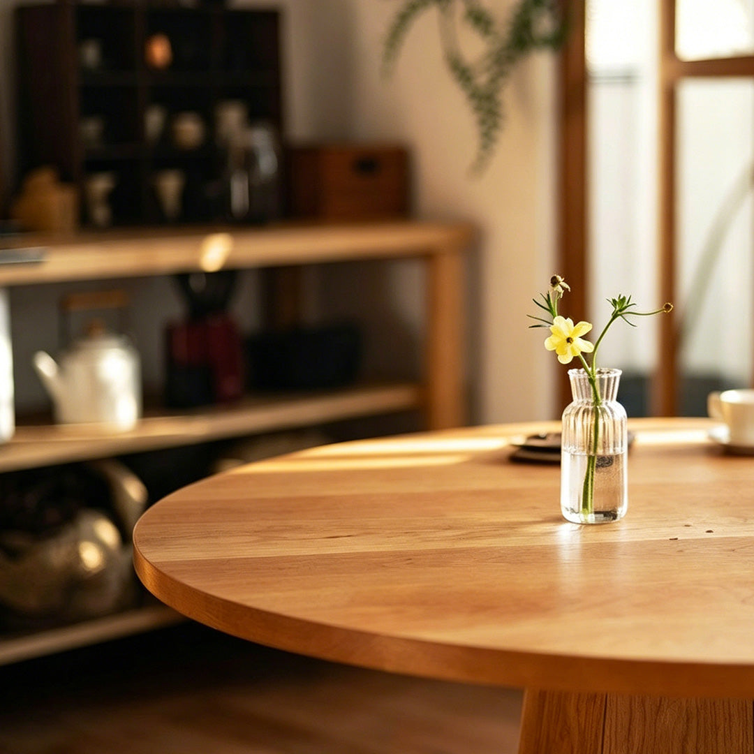 Matthew Natural Maple Round Dining Table