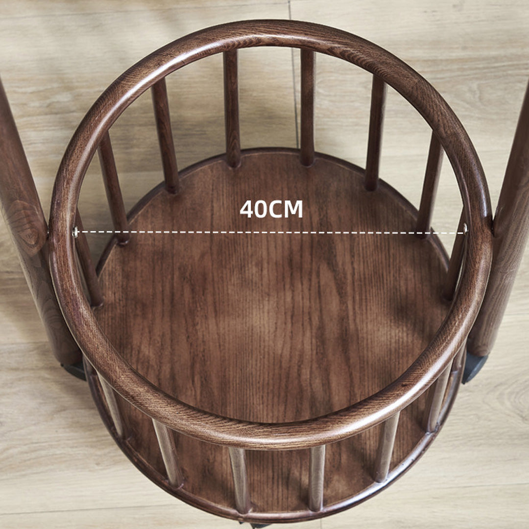 Ebba Walnut Wood Wax Wood Hall Stand