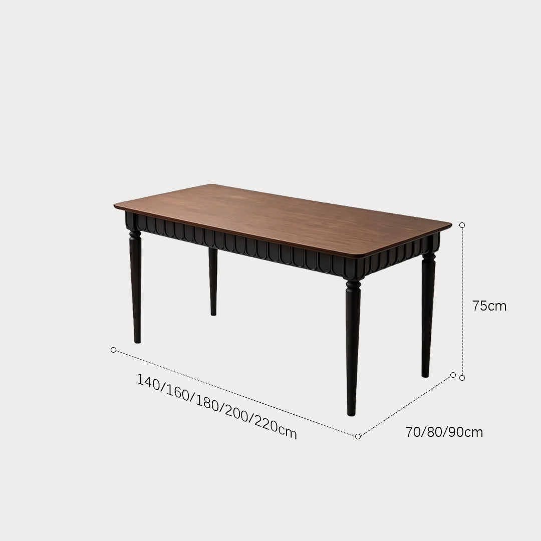 Darius Black And Walnut Dining Table
