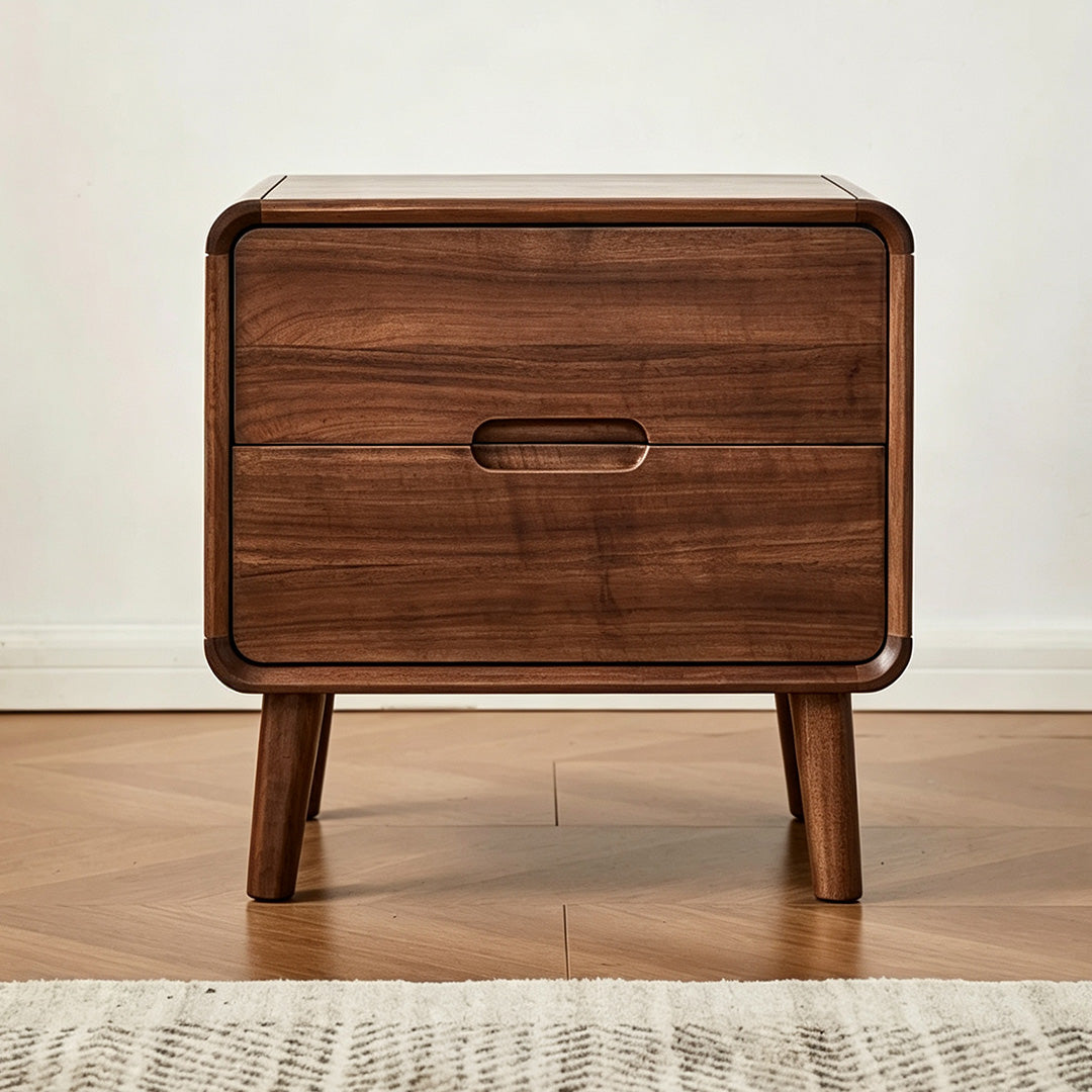 Dustin Walnut Bedside Table