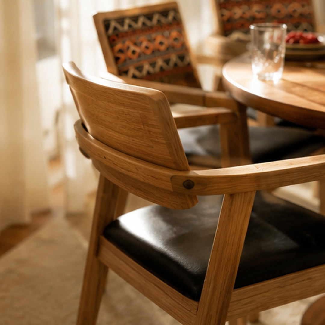 Sahara Terra Tribal Accent Dining Chair,Wood