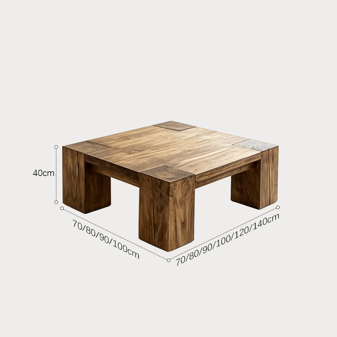 Ezra Natural Wood Chunky Coffee Table