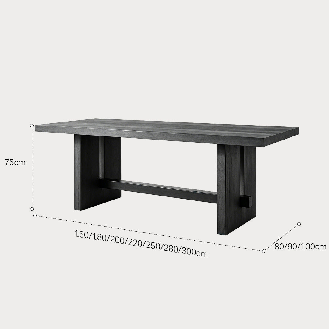 Declan Charcoal Oak Dining Table