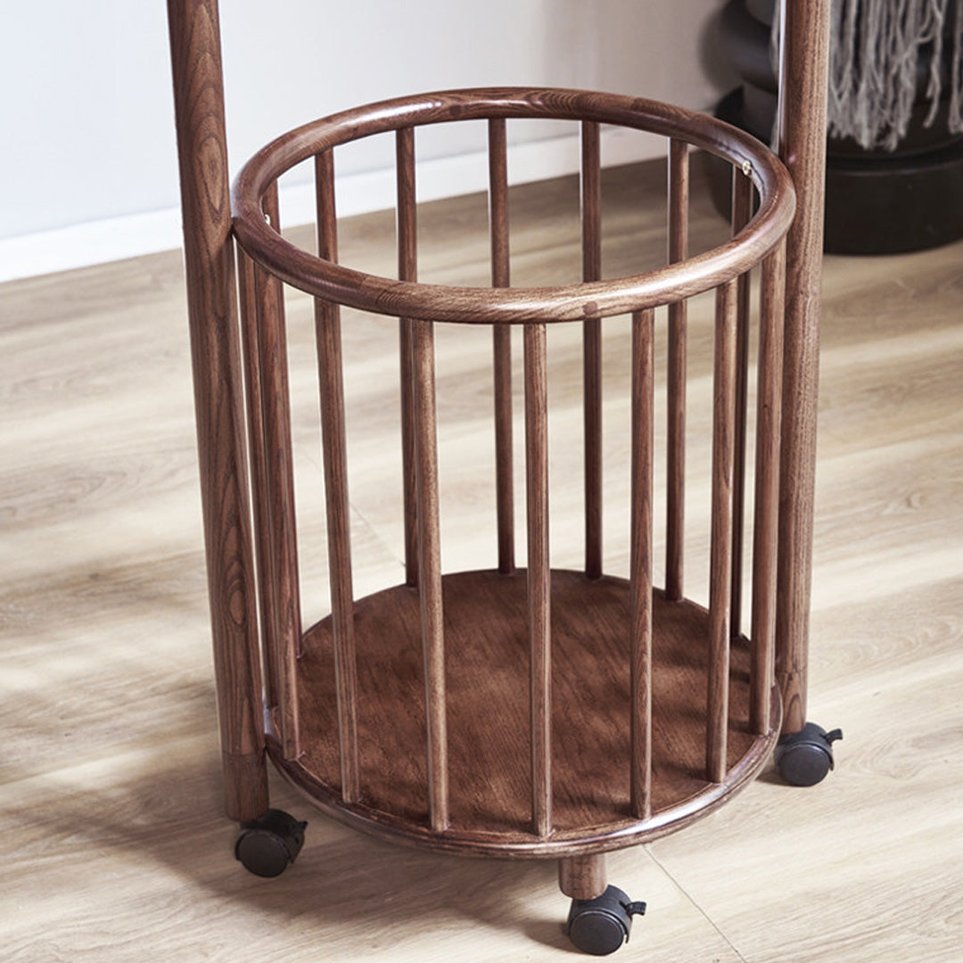 Ebba Walnut Wood Wax Wood Hall Stand