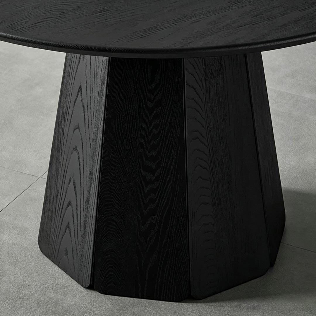 Ewan Black Wood Dining Table