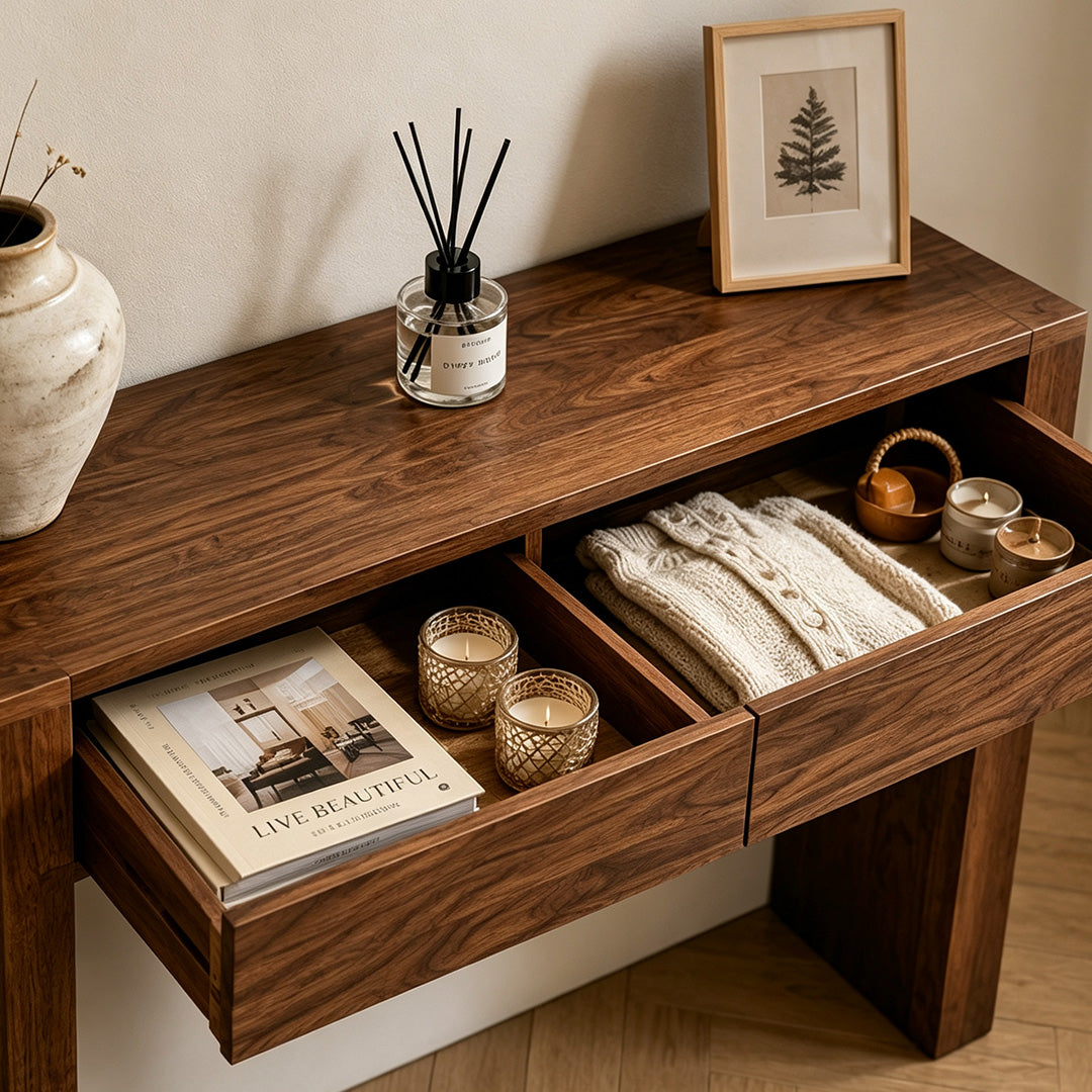 Hank Walnut Console Table