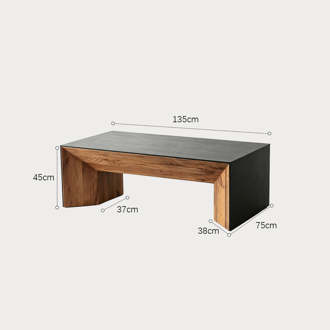 Hamish Matte Black Cube Coffee Table