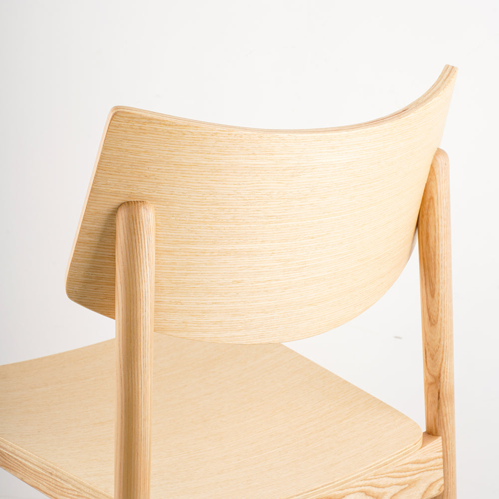 Solid American Ash Wood Dining Chair Modern Nordic French Style For Home School Office Or Bathroom Use