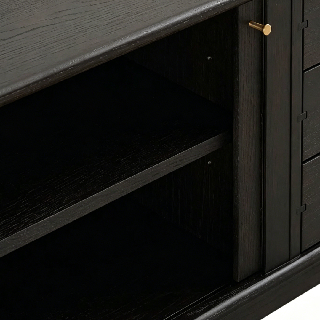 Tom Ebony Wood Sideboard