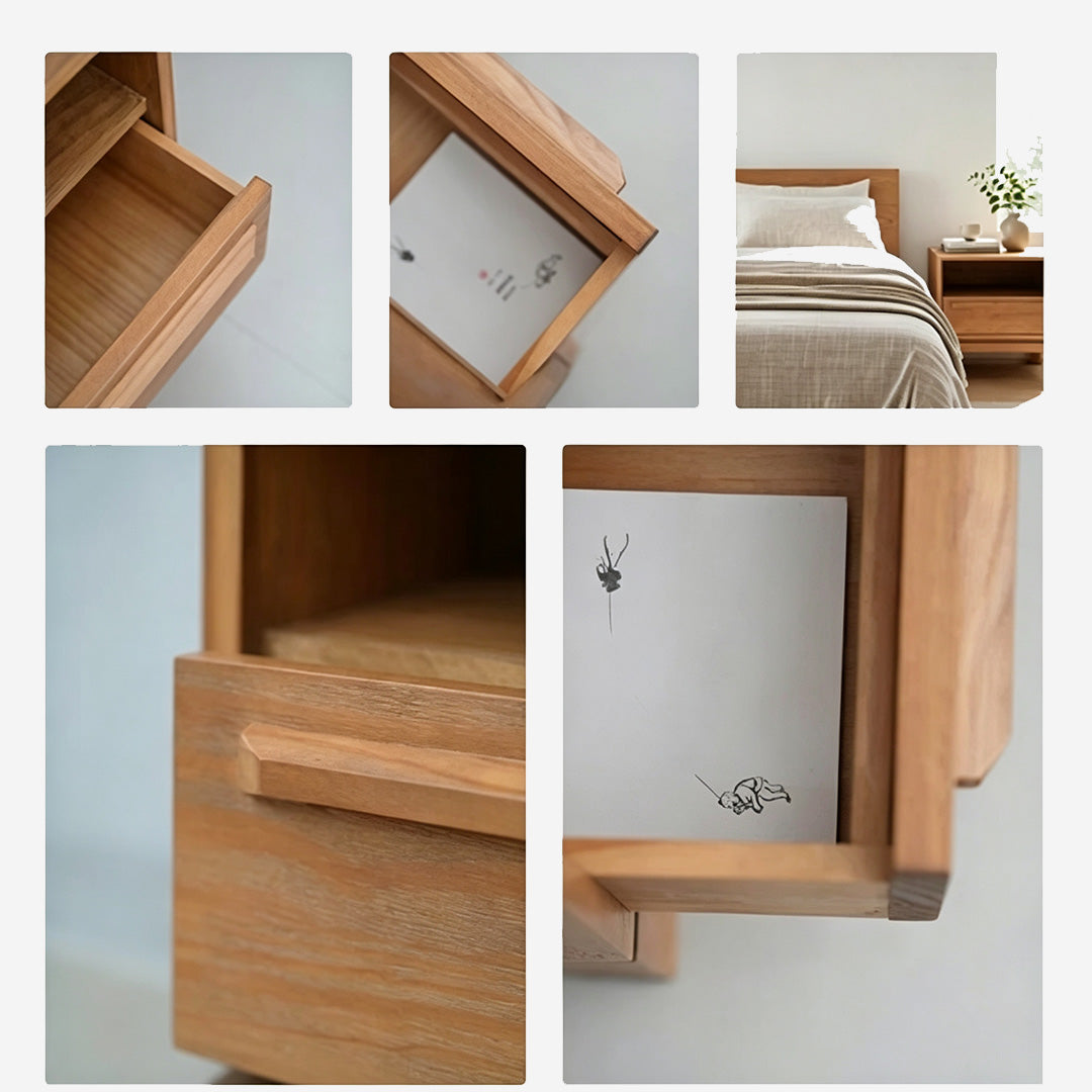 Forrest Natural Wood Bedside Table