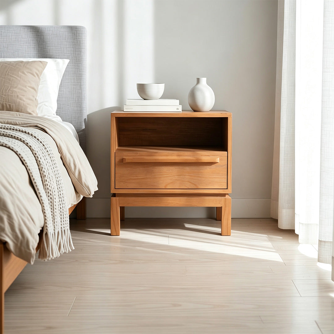 Forrest Natural Wood Bedside Table