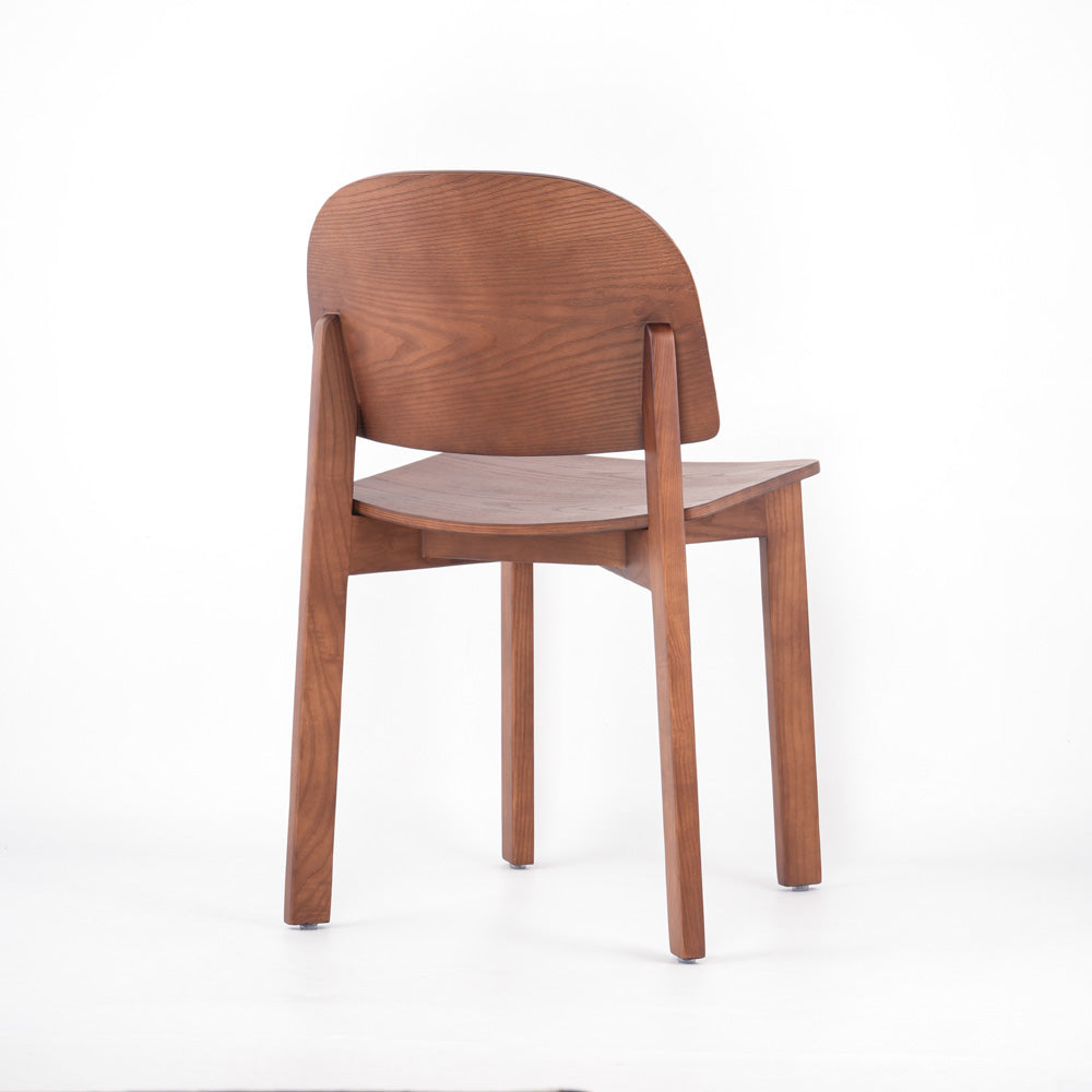 Nordic Modern Style Solid Wood Ash Dining Chair With Durable Backrest For Home Dining Living Rooms Hospitals Restaurants Schools