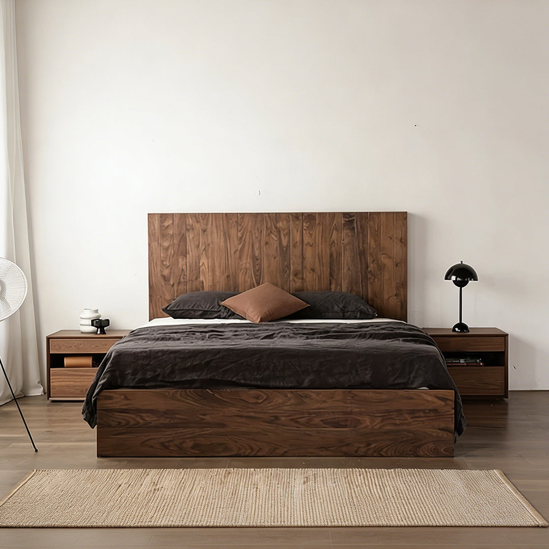 Cortland Walnut Bedside Table