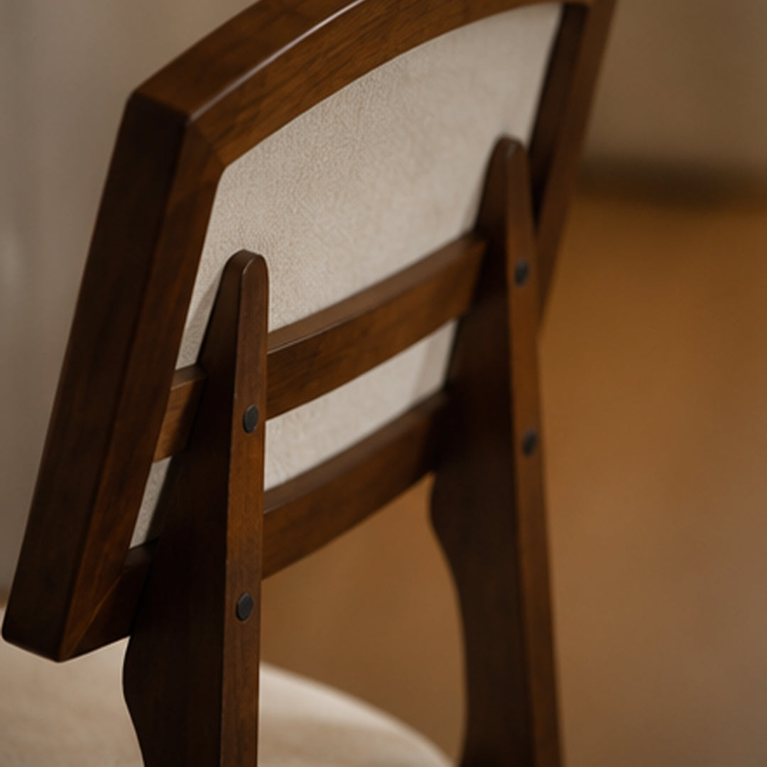 Ellington Dark Walnut Upholstered Dining Chair,Wood