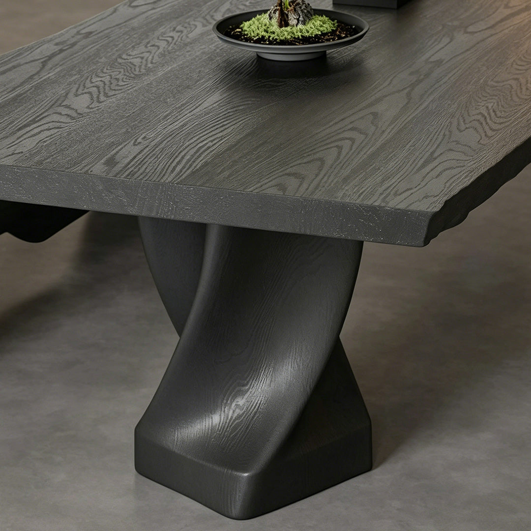 Bruce Ebony Live Edge Dining Table