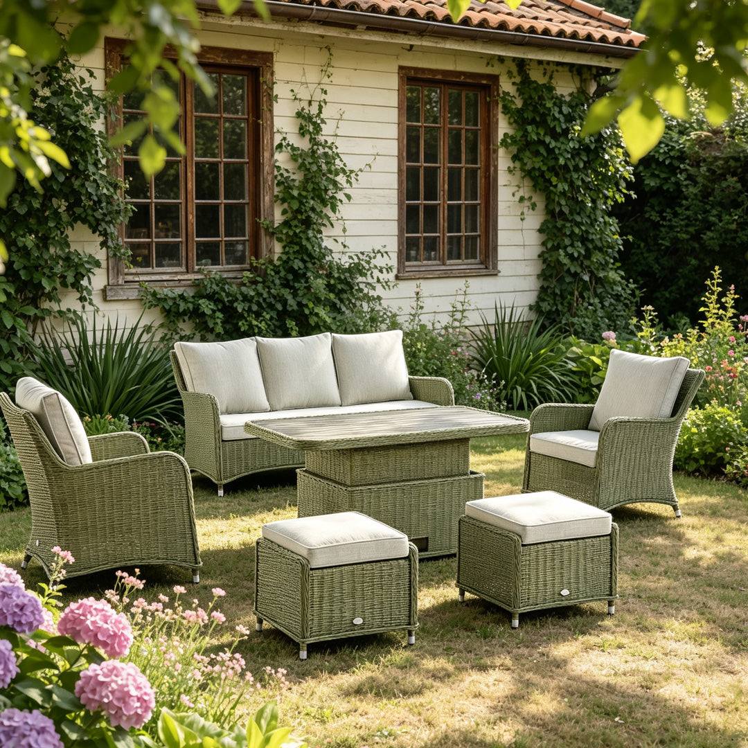 Harry Sage Rattan Garden Sofa Set
