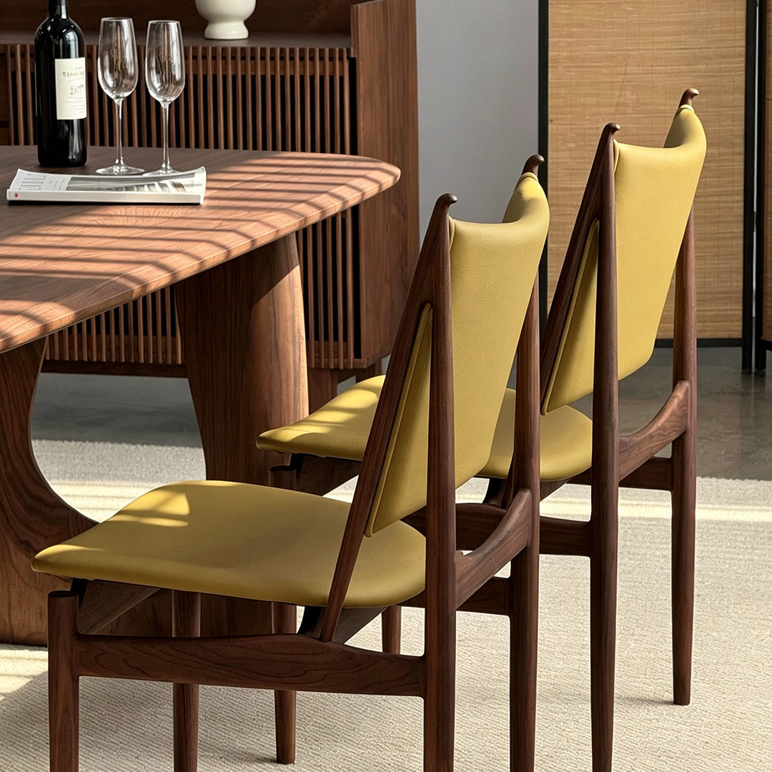 Keaton Walnut Wood Dining Table