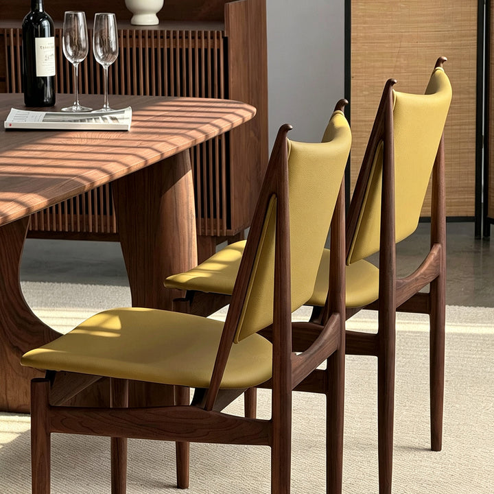 Keaton Walnut Wood Dining Table
