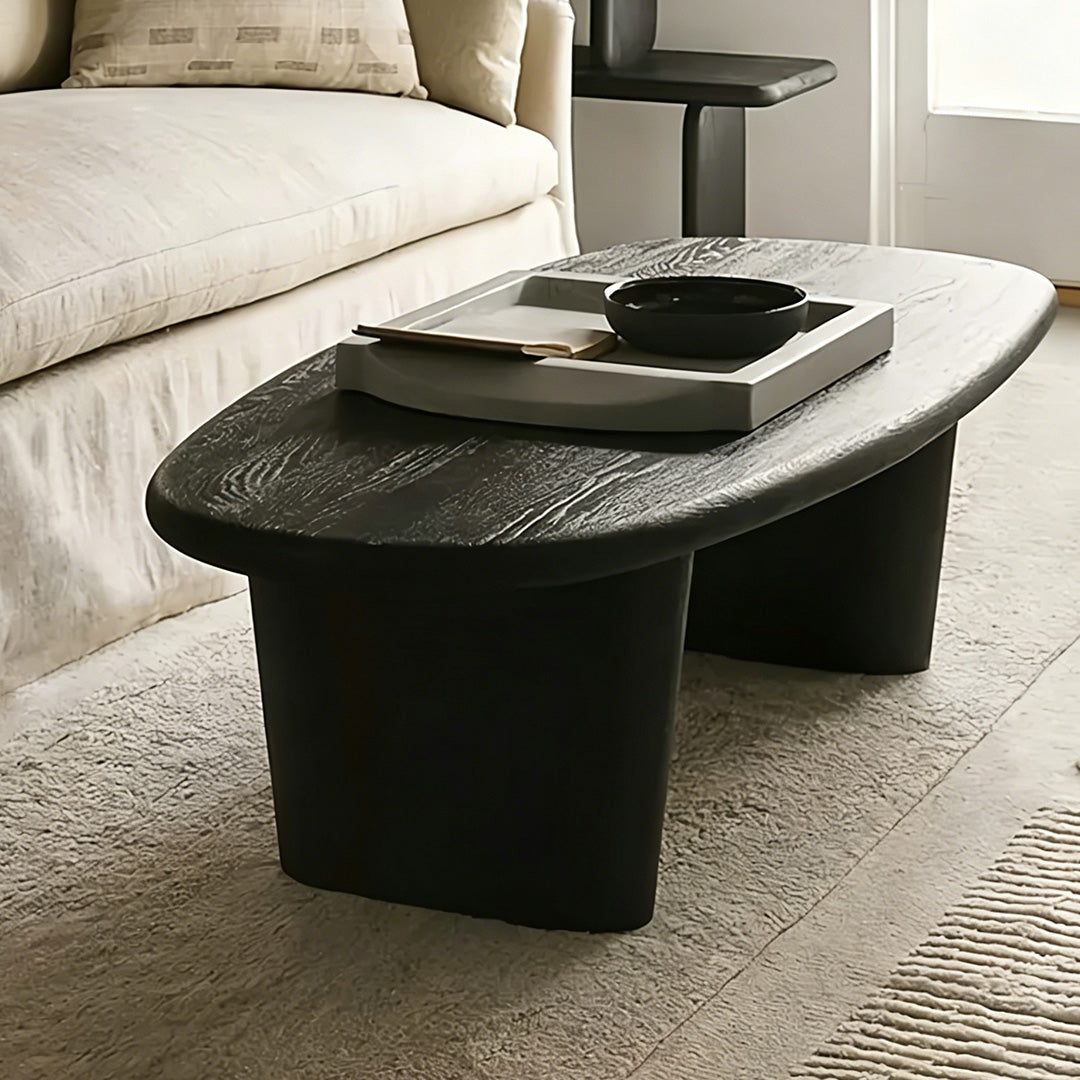 Cooper Black Textured Coffee Table
