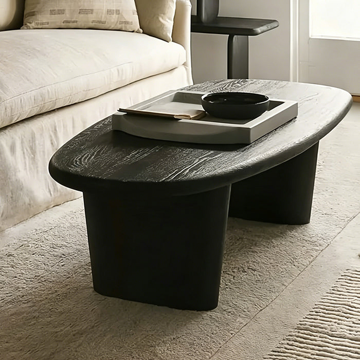 Cooper Black Textured Coffee Table