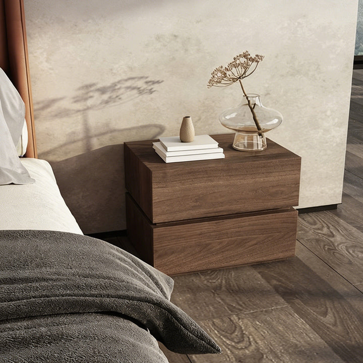 Craig Walnut Finish Compact Bedside Table