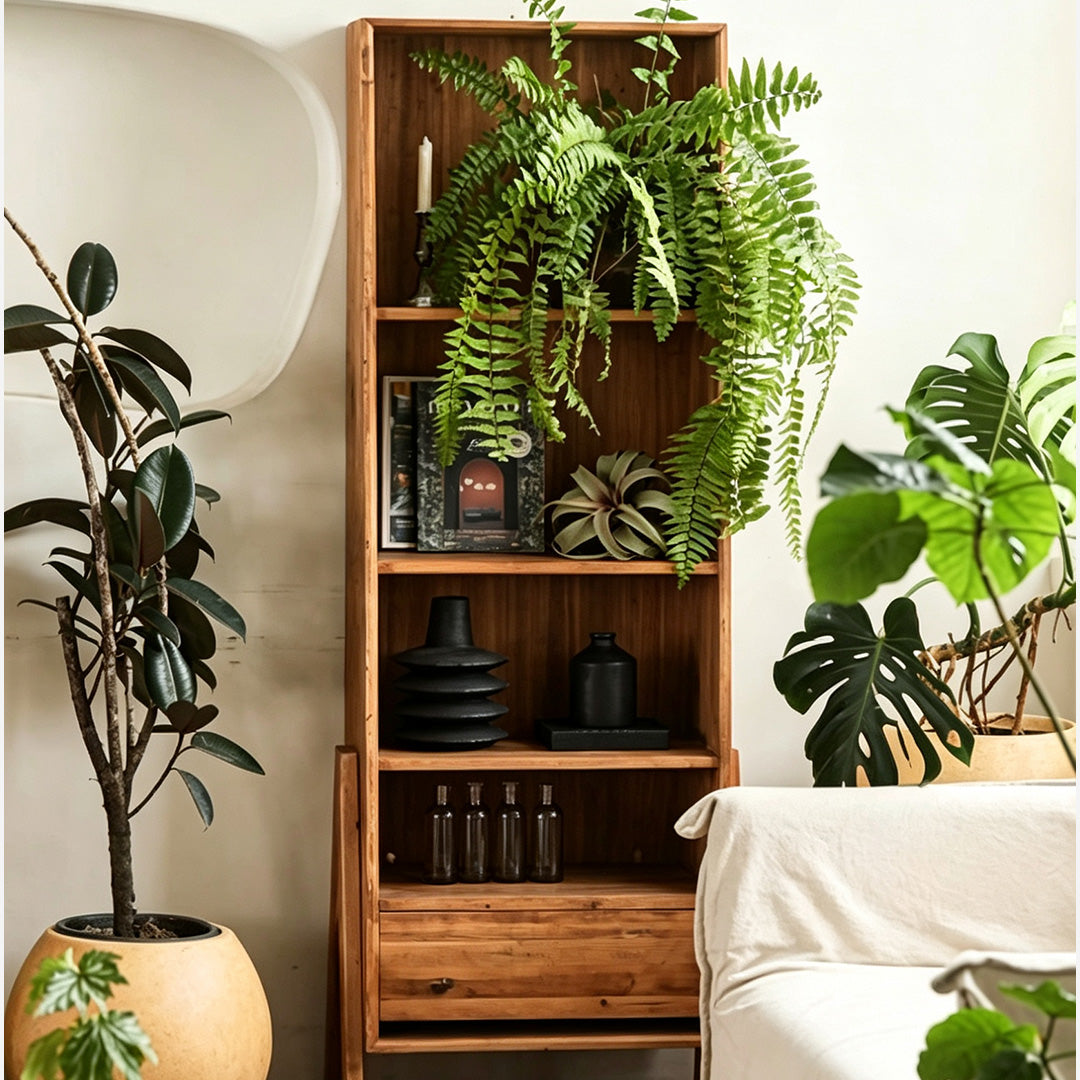 Henry Natural Wood Freestanding Shelf Unit