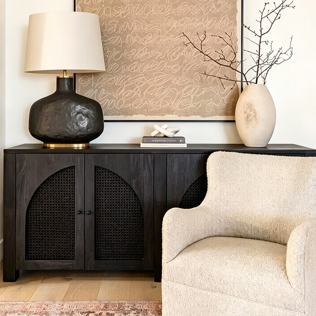 William Black Oak Mesh-panel Sideboard