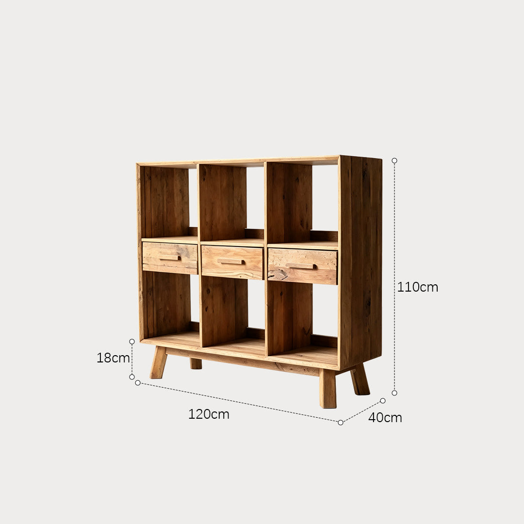 Hendrix Rustic Timber Storage Unit