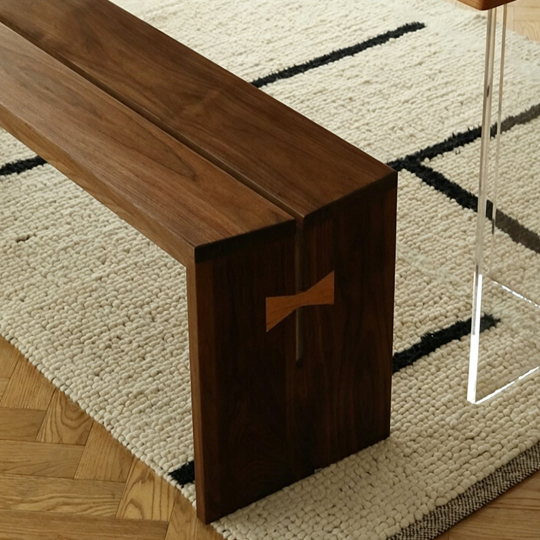 Arlo Walnut Solid Wood Bench