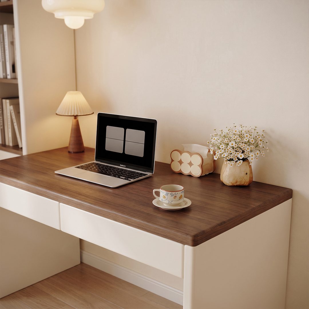 Harlow Study Desk with Bookshelf detail image