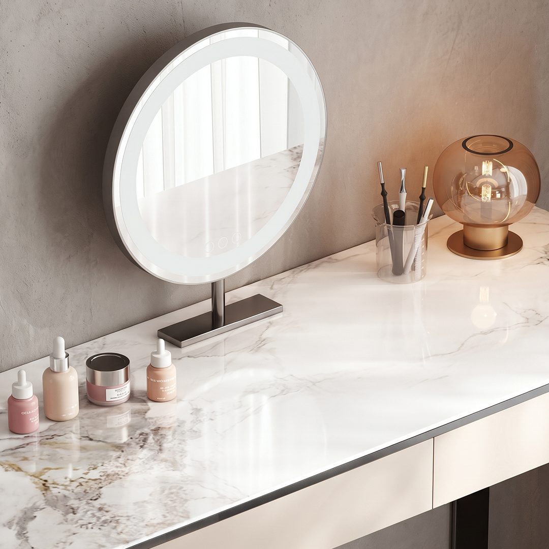 Marble Top Vanity Desk detail image