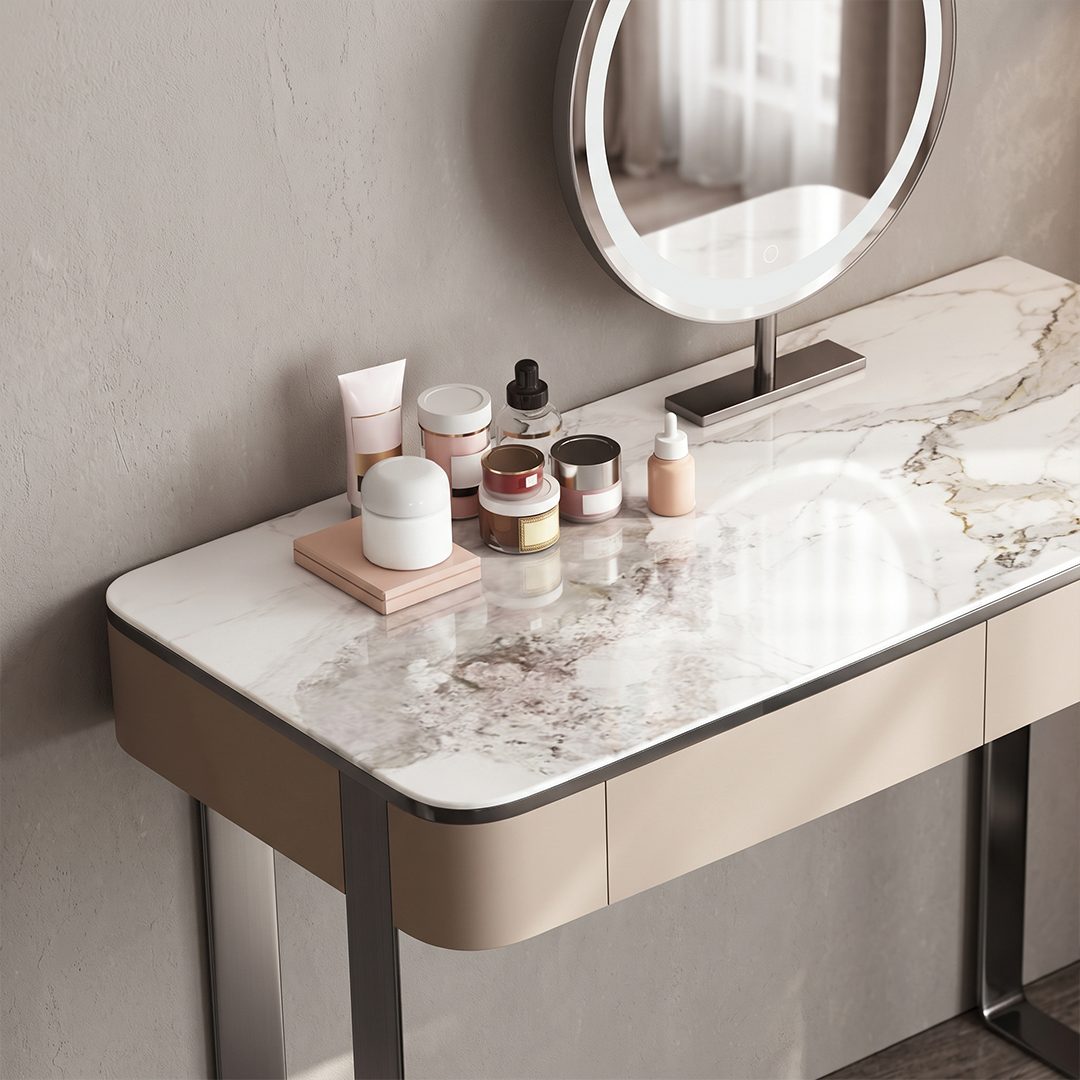 Marble Top Vanity Desk detail image