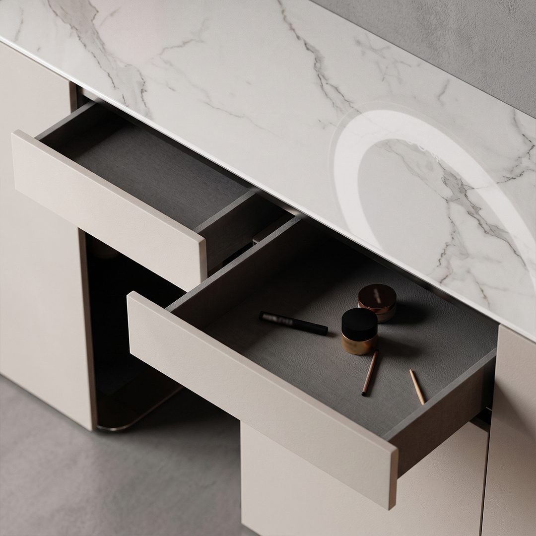 Luna Vanity Desk Set detail image