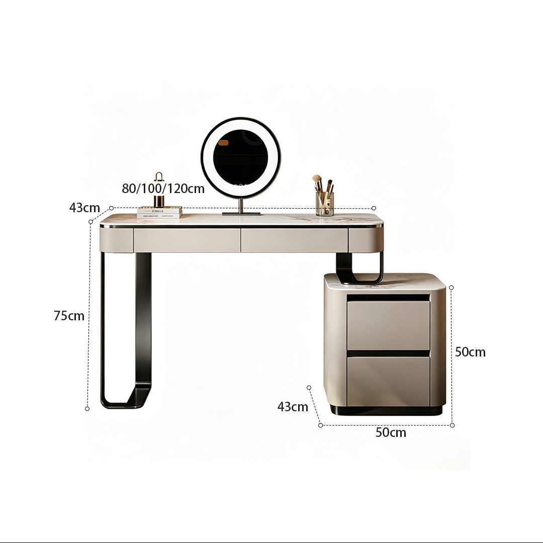 Luna Vanity Desk Set detail image