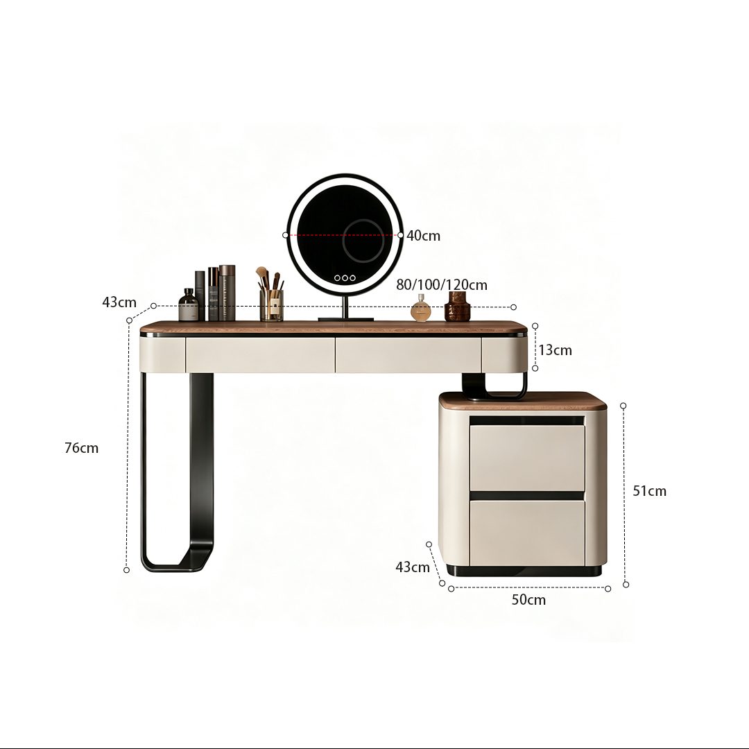 Luna Vanity Desk Set detail image