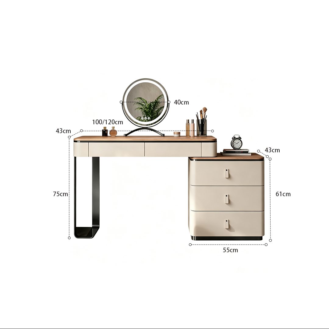 Luna Vanity Desk Set detail image