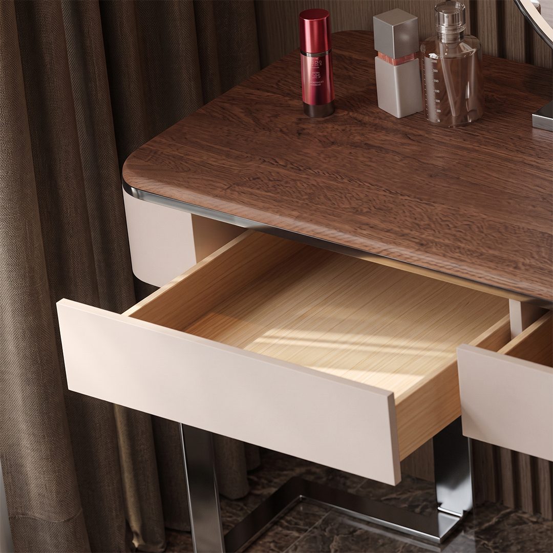 Harlow Vanity Desk with Storage detail image