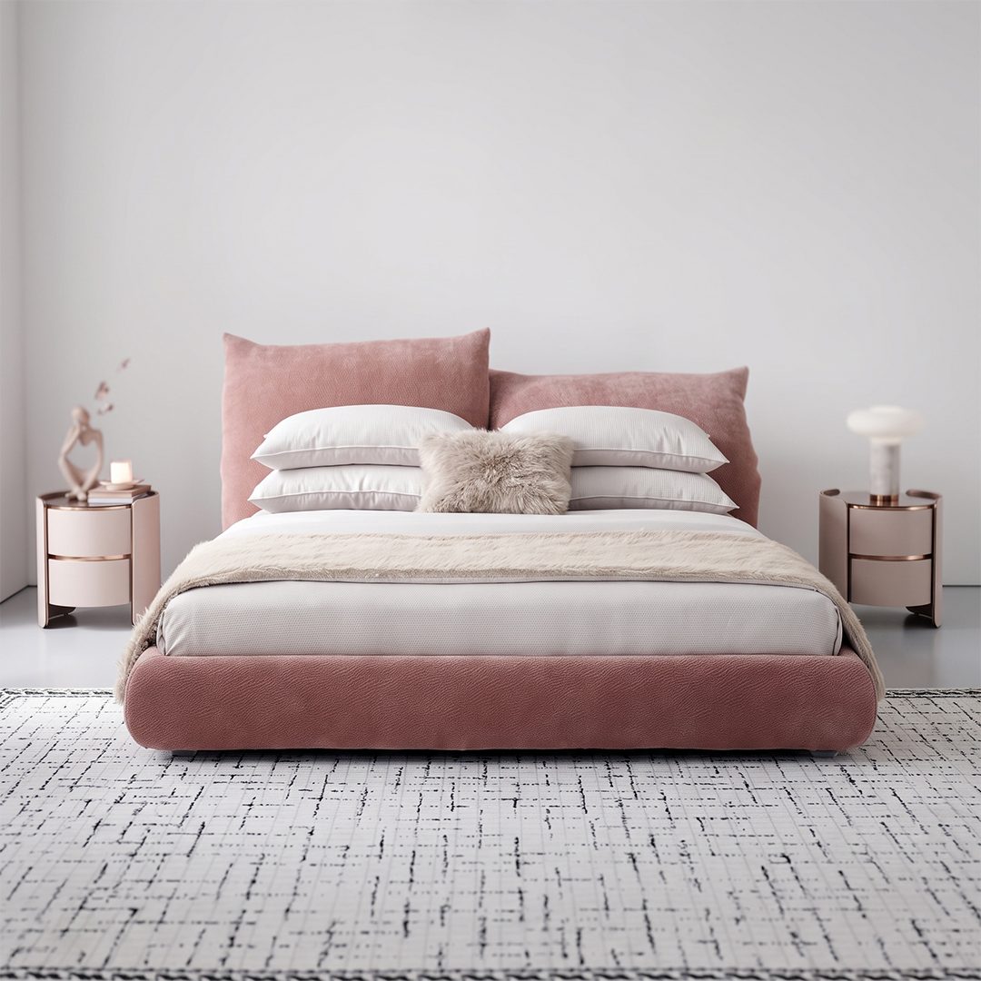 Caspian Velvet Bed detail image